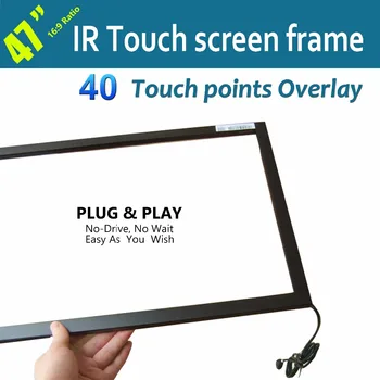 

Fast Free Shipping 40 Points 47inch IR Touch Screen Frame With Anti-glare Interference High-resolution Precision And Reliability