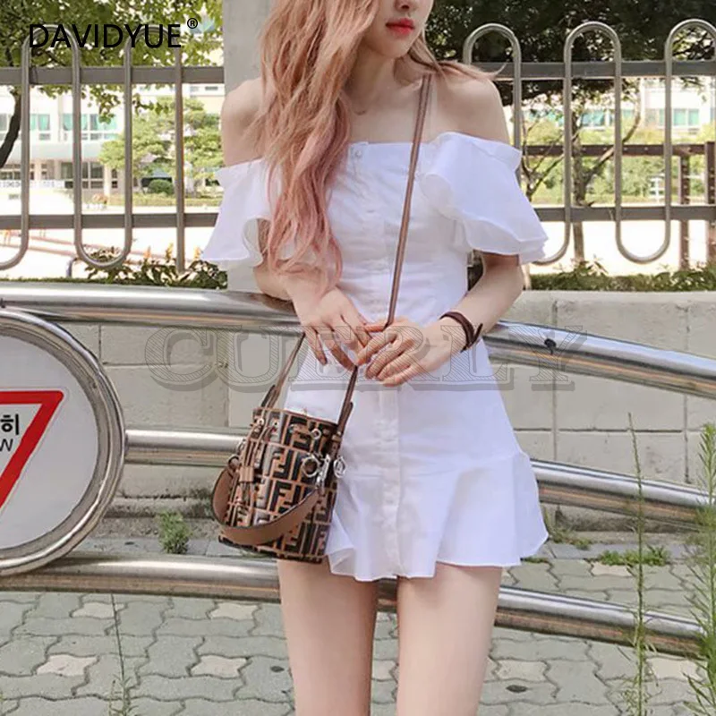 Лето 2019 boho off shouCUERLYer Платье женское сексуальное винтажное белое пляжное платье с