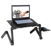 Портативный складной регулируемый стол для ноутбука компьютерный стол подставка лоток для ноутбука ПК складной стол с мышью с вентилятором