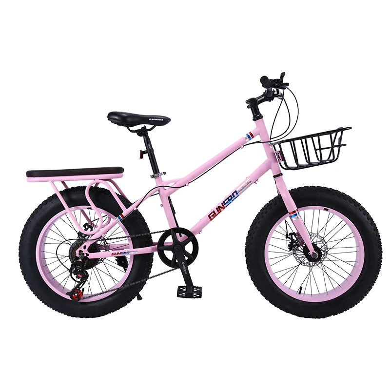Flash Deal KUBEEN Snow Bike MTB 20" 7 21 24 27 speed double disc mountain Fat Bicycle Suspension Steel Frame 4" Tire aluminum wheel 20kgs 1
