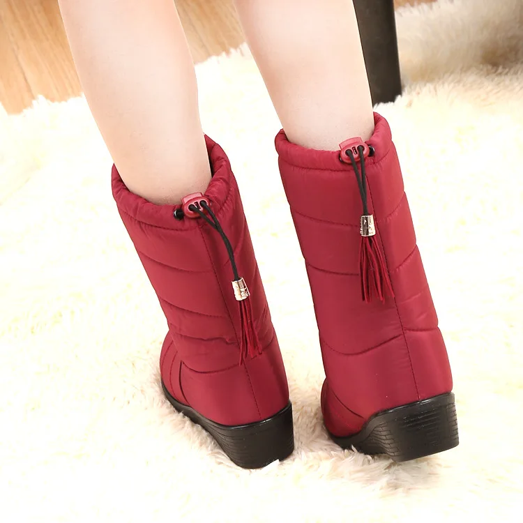 warm winter women boots fashion comfortable flat with ankle boots for women waterproof zip snow boots shoes woman boots