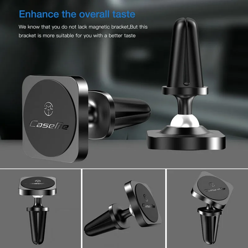 

CaseMe Universal Magnetic Car Bracket Holder for iphone 360 Rotation GPS Car Air Vent Mount Smartphone Stand Holders for Samsung