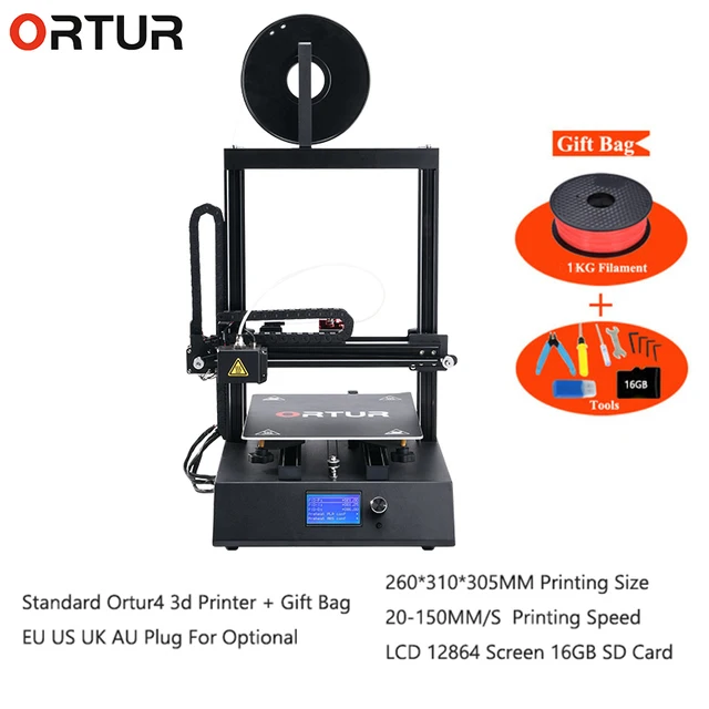 Modest Filament Run-out Detection High Precision Update Control Board Semi-Assembly 3D Printer with 1.75mm Filament .4MM Nozzle
