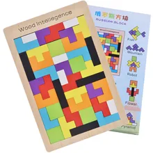 Детские деревянные игрушки головоломка Танграм дети тетрис игра игрушка обучающая Мути-цвет дошкольного магирования интеллектуальная развивающая