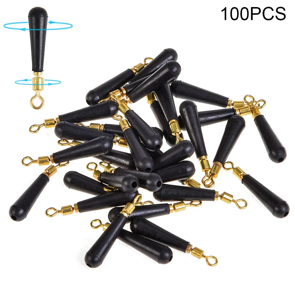 

100 Pcs/Set Drift Fishing Floats Seat Socket Fly Fishing Gear Block Rotation Tackle Accessories Rotate Fishing Floats