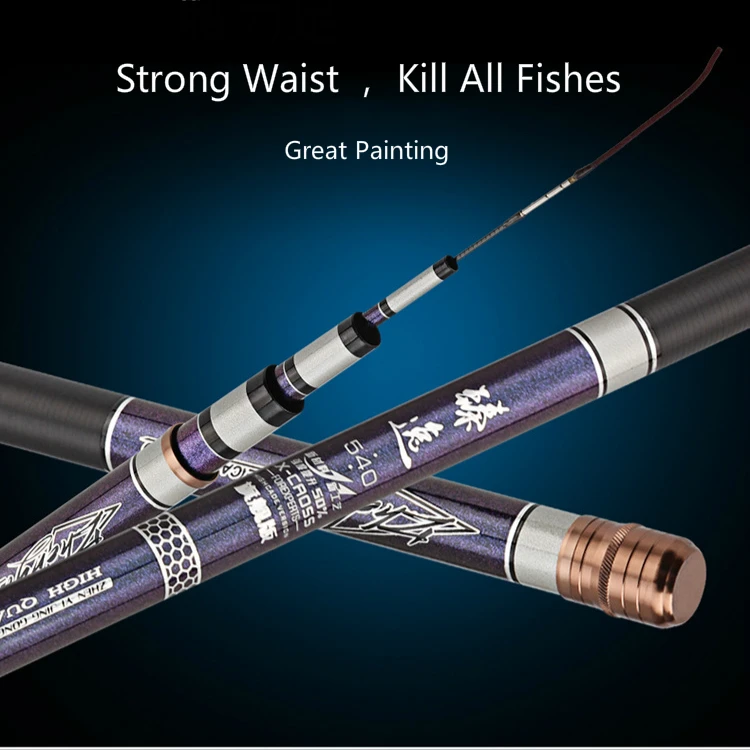 Canne a Peche Vara de Pesca para Peixes Canas de Pesca Equipamento de Pesca Tonalty Superhard Pólo Taiwan Grandes 7.2 m Mão Ultraleve 28 5 h 10 Peixes Grandes 7.2 M Pólo Mão Ultraleve