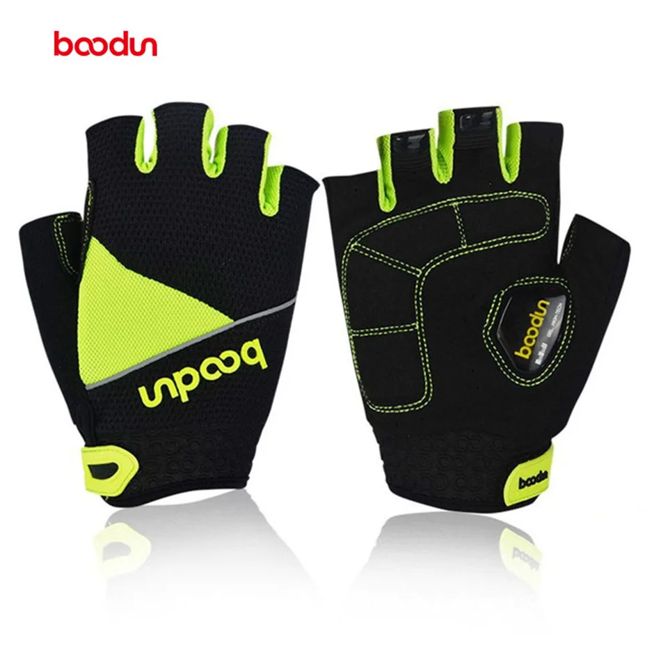 

Boodun New Style Bicycle Gloves Half Finger Breathable Summer Cycling Gloves Lycra Anti-Skid Riding Bike Breathable Gloves