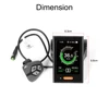 Pantalla LCD controlador de velocidad para Bafang BBS01B BBS02B BBSHD de cubo Motor equipos eléctricos, piezas de bicicleta 36V 48V 60V 70V E-bike ► Foto 3/6