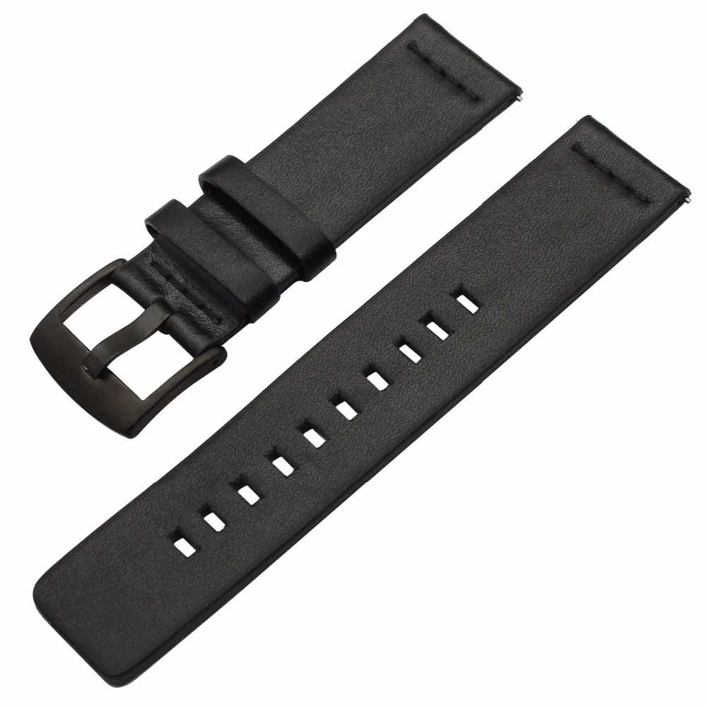 22mm Italian Oily Leather Watchband Quick Release for Samsung Gear S3 Classic Frontier SM-R760/R770 Sport Watch Band Wrist Strap