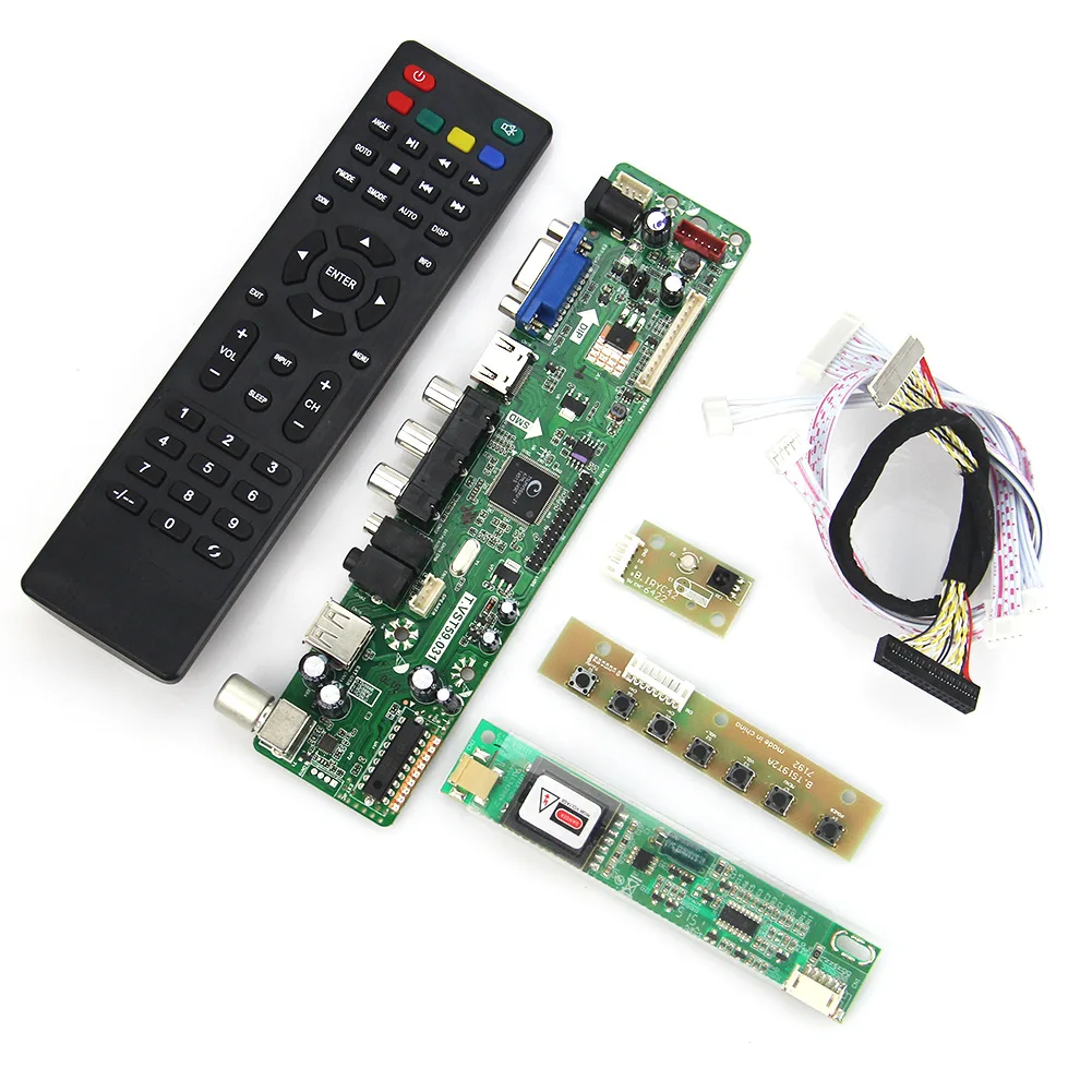 

T.VST59.03 LCD/LED Controller Driver Board For LP171W02(A4) (TV+HDMI+VGA+CVBS+USB) LVDS Reuse Laptop 1680x1050