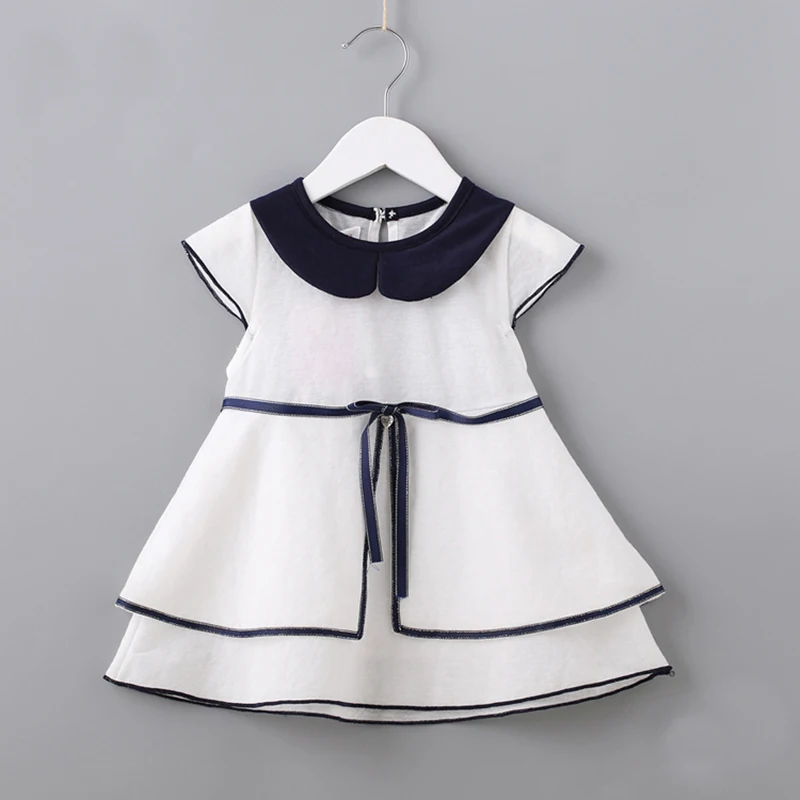 Baby Dress White Holiday Dresses Sleeveless Baby Girl Summer Clothes