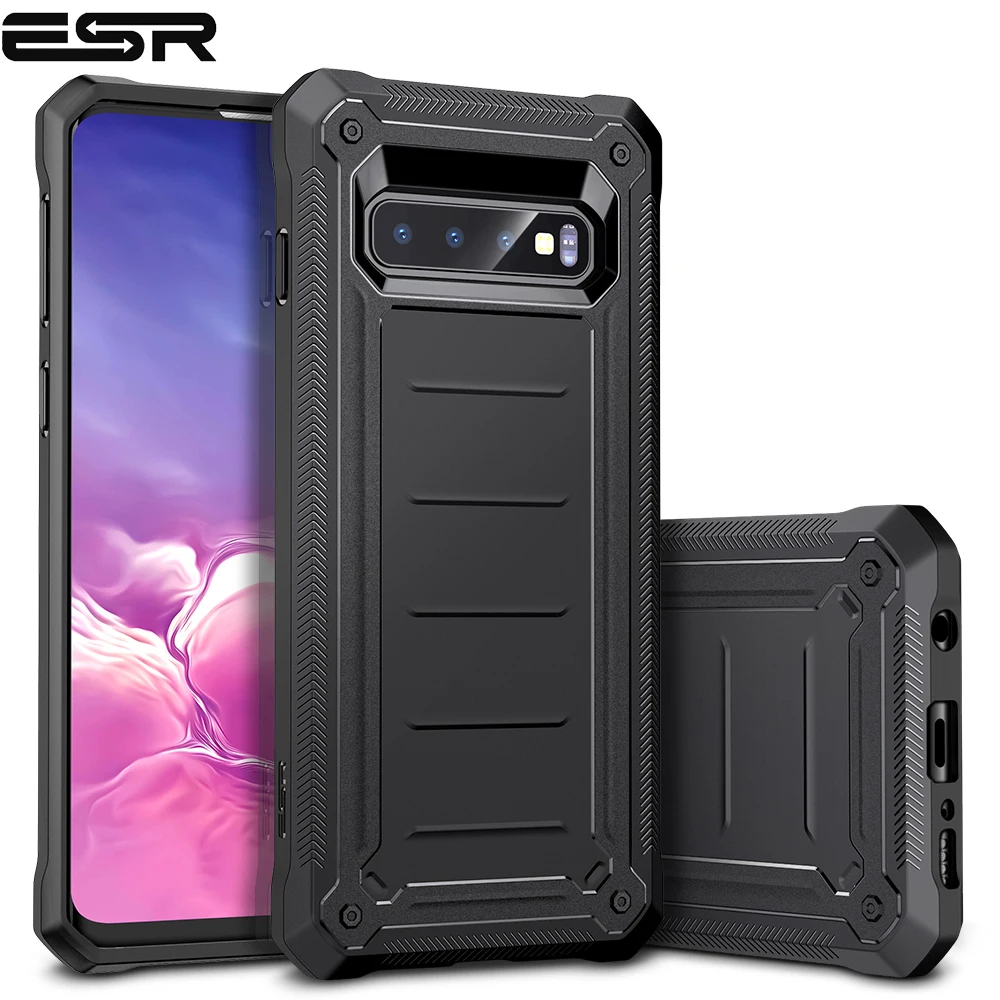 

ESR Case for Samsung Galaxy S10 Cover TPU Case with Thicker Corners Sharp Design Shockproof Non-slip Case for Samsung Galaxy S10