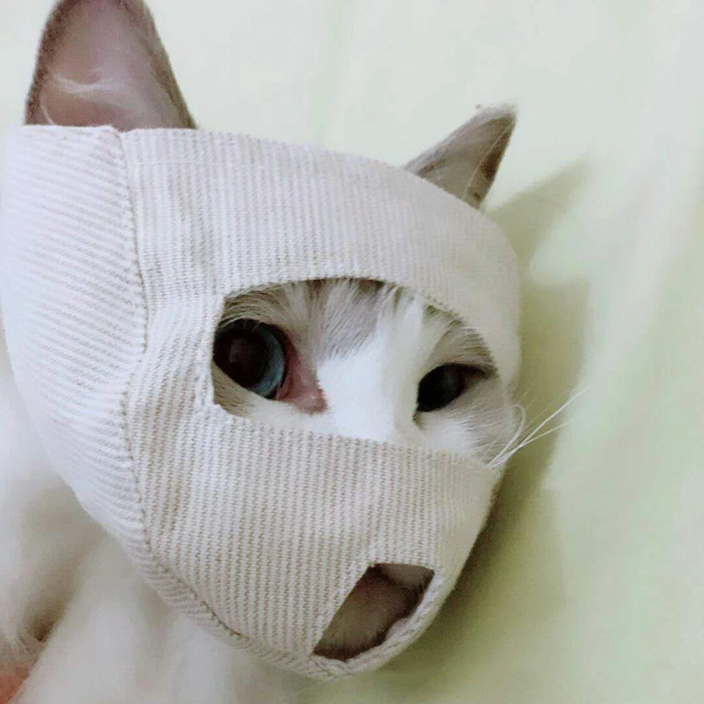Товары для ухода за кошками, накладные маски для глаз с кошачьими глазами, специально для нанесения капель в глаза