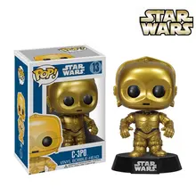 Funko pop официальный фильм: Звездные войны-C-3PO Bobble Head C-3PO Виниловая фигурка Коллекционная модель игрушки с оригинальной коробкой