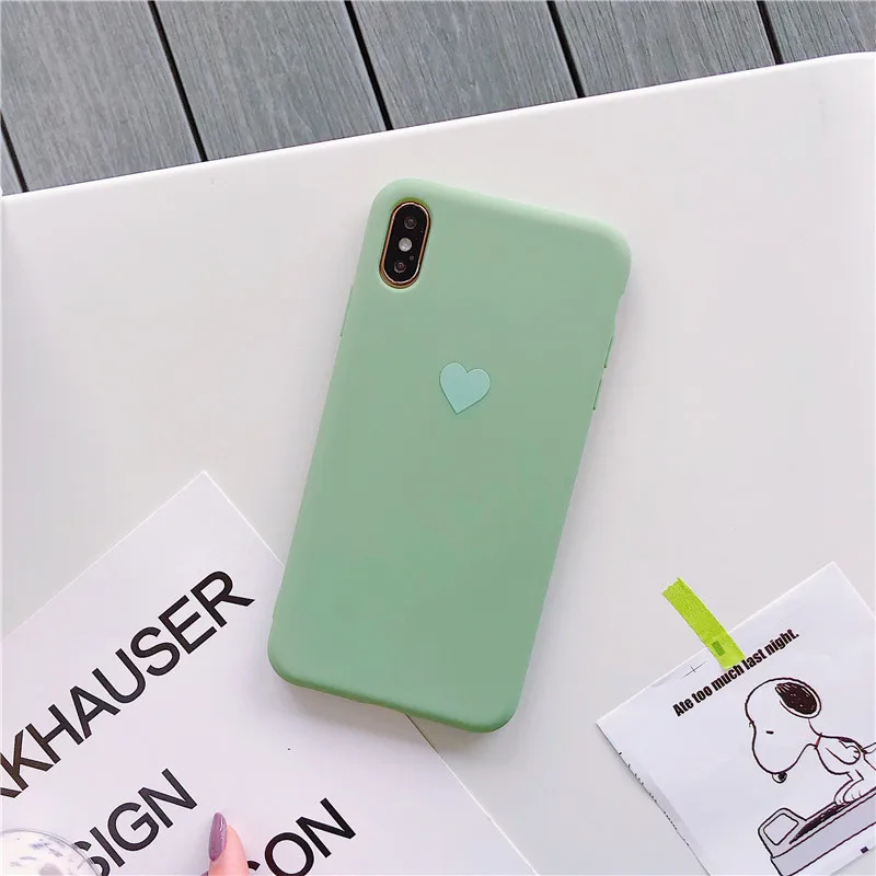 Coque для Iphone XS чехол мультфильм мягкий силиконовый чехол для телефона для Ipone 8 7 Plus X XS 6 6 S 6 S 5 5S SE Funda Coque - Цвет: Чёрный матовый