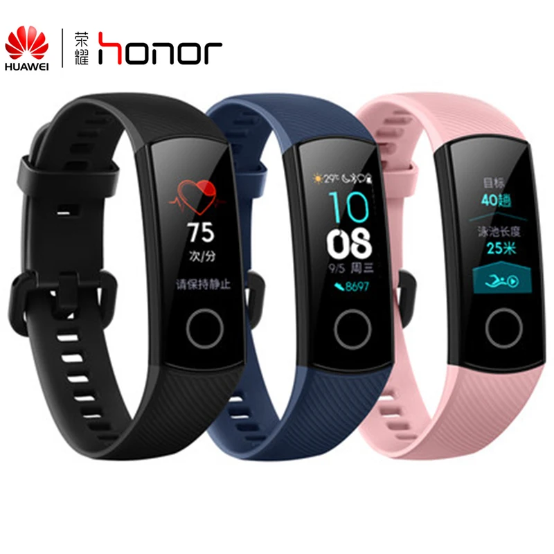

In Stock Original Huawei Honor Band 4 Standard Version Smart Wristband Color Screen Touch Pad Heart Rate Sleep Snap Monitor