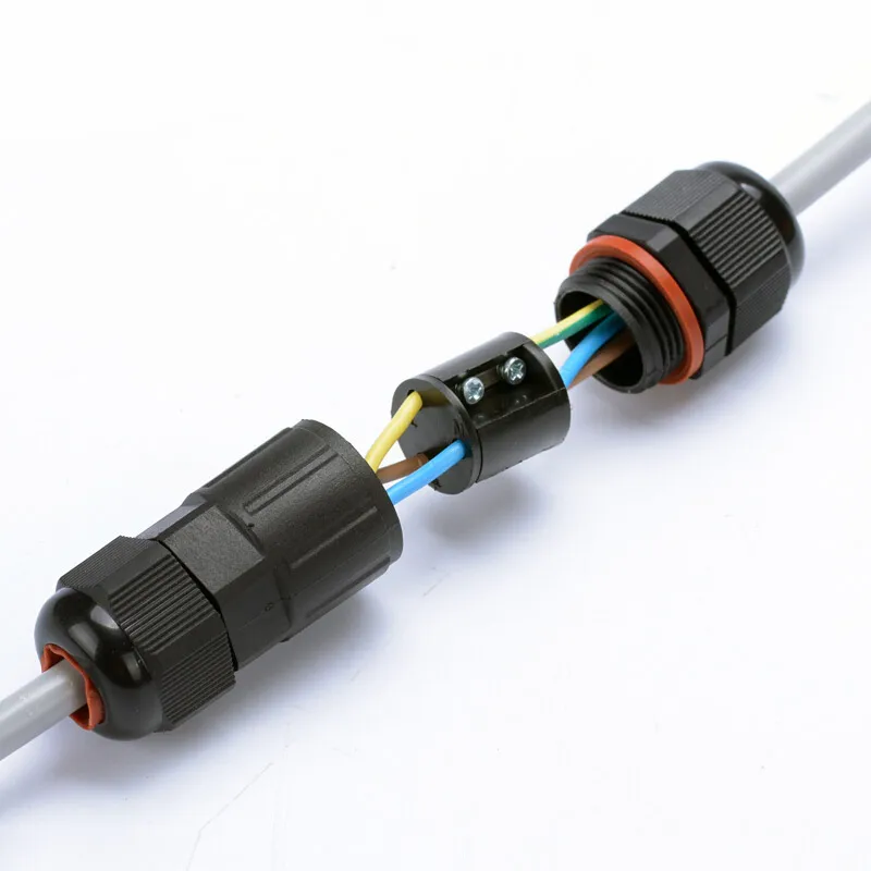 10 шт. водонепроницаемый Соединитель 3 pin IP68 250V & 16a 6 12 мм Электрический провод
