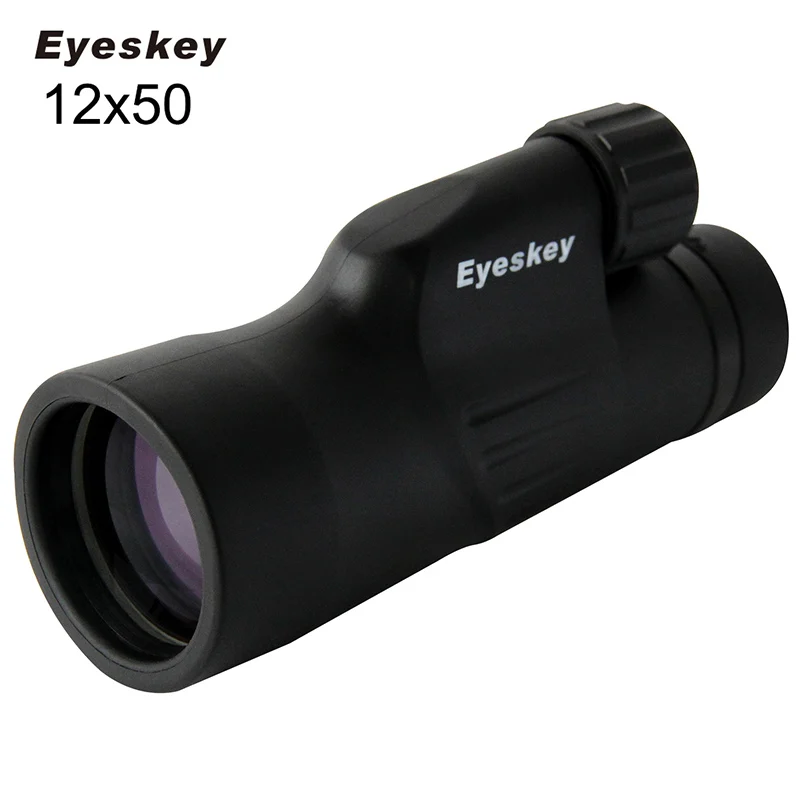 

Eyeskey 12x50 Monocular Waterproof Nitrogen Telescope Adjustable Eyecup Bak4 Prism Optics Monocular Camping Hunting Goods