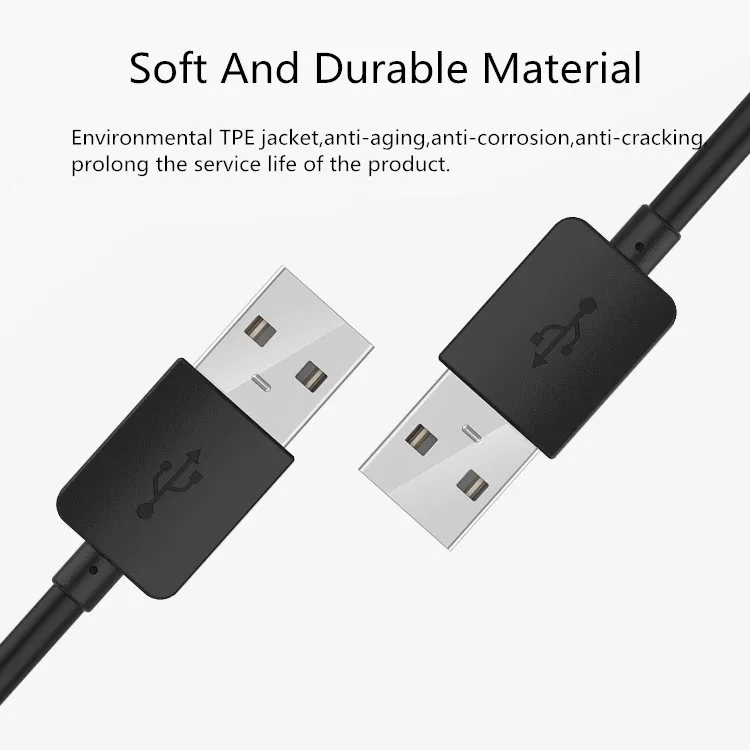 USB к USB кабель Тип A Мужской к usb-вилке 2,0 удлинитель для жесткого диска радиатор компьютера камера кабель удлинитель USB