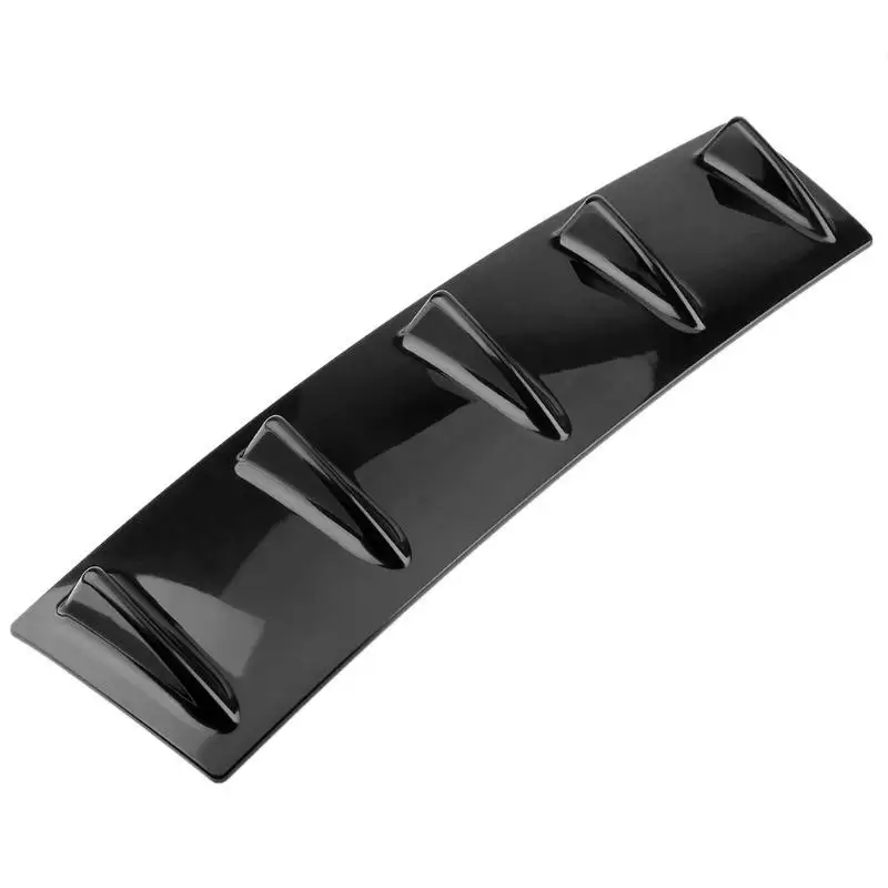 VODOOL ABS Universal coche inferior parachoques trasero difusor de labios Spoiler 5 Fin coche trasero parachoques Deflector de labios divisor de coche -estilo