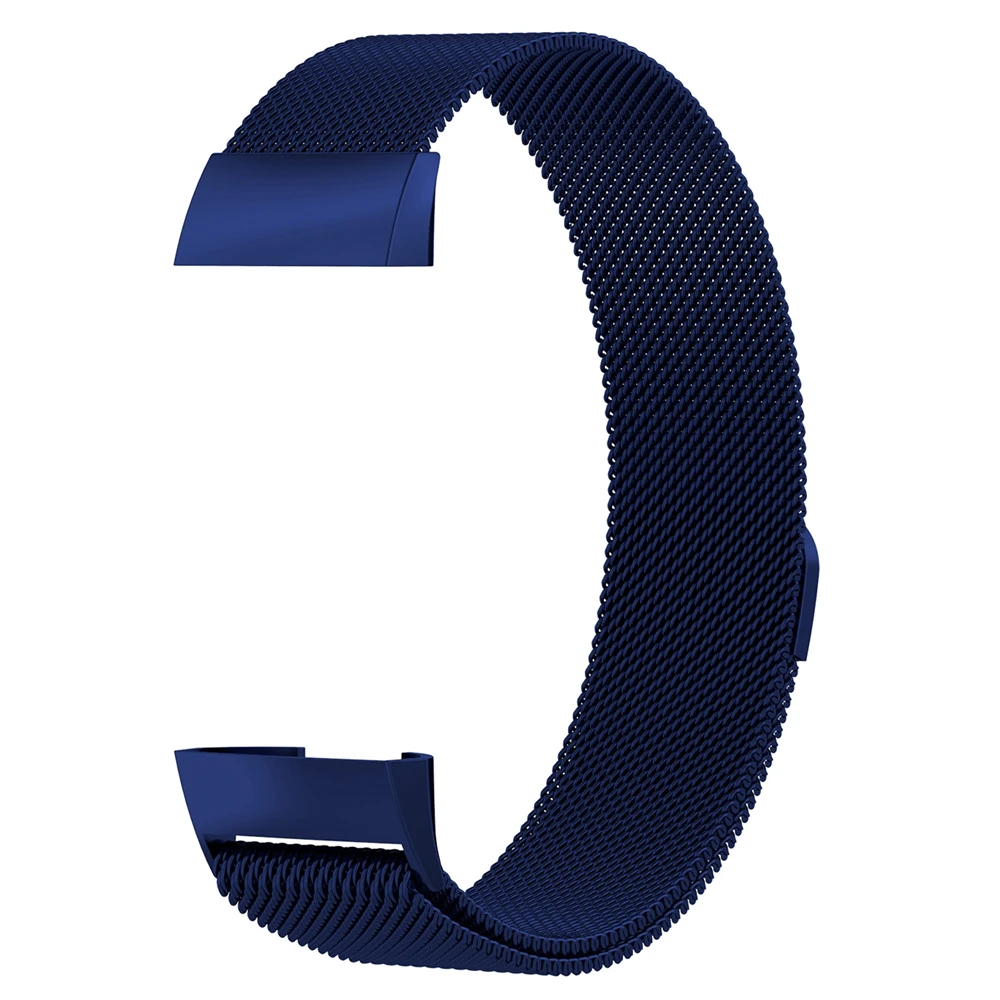 Миланский магнитный браслет из нержавеющей стали для Fitbit Charge 3 фитнес-трекер Смарт-часы ремешок на запястье, наручные часы