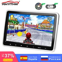 Автомобильный подголовник монитор dvd-плеер 1024x600 цифровой экран USB/HDMI/IR/FM сенсорная кнопка игра пульт дистанционного управления Поддержка 32 бит игры