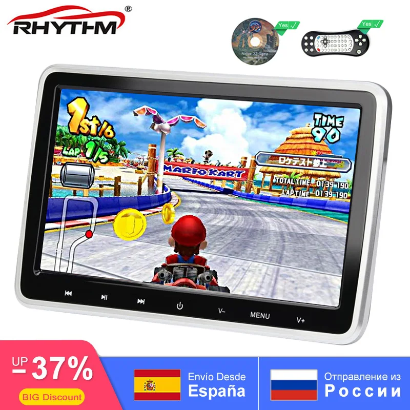 

Car Headrest Monitor DVD Player 1024x600 Digital Screen USB/HDMI/IR/FM Touch Button Game Remote Control Support 32 Bit Game