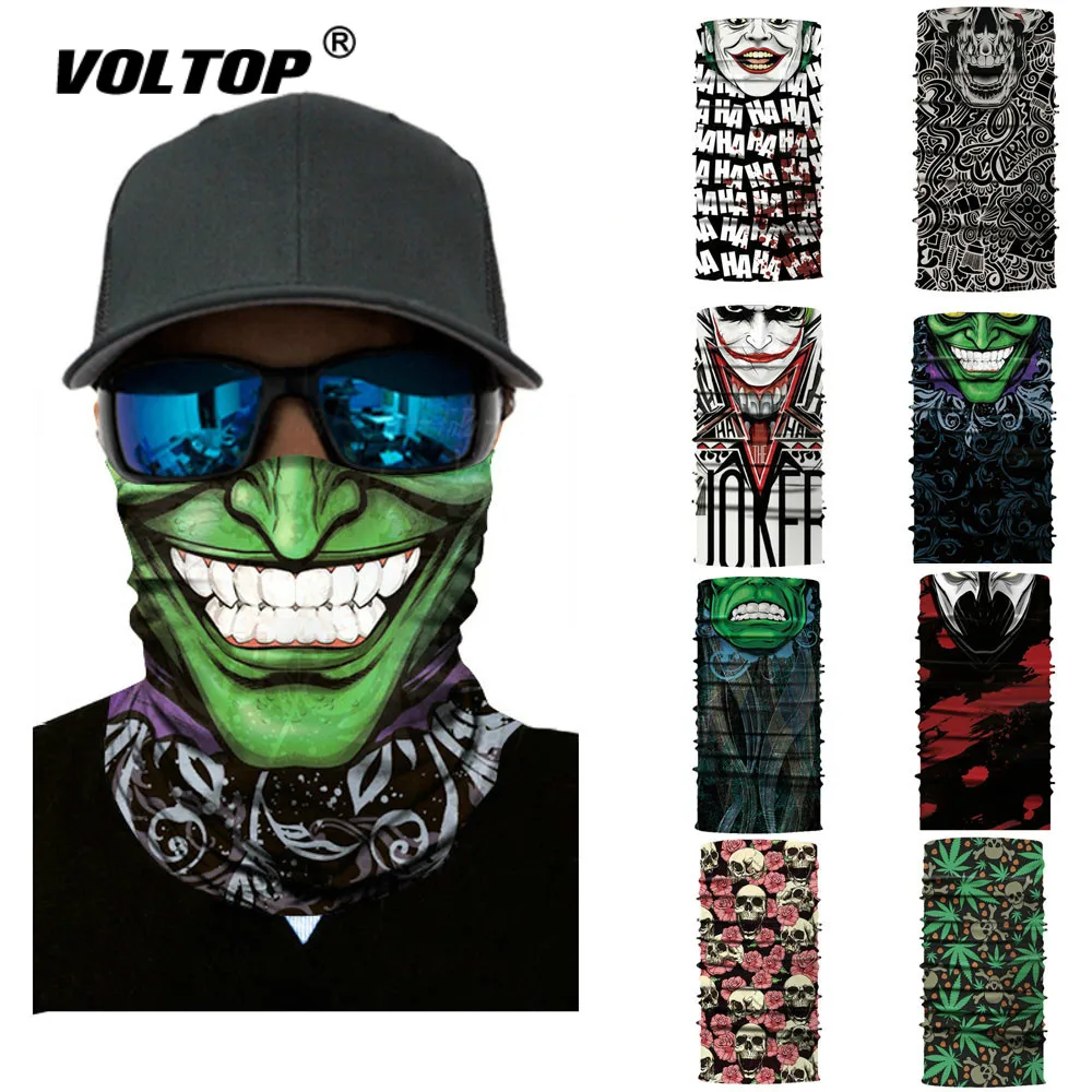 

Motorcycle Balaclava Skull Face Mask Head Scarf Neck Warmer Ski Headband Tactical Airsoft Masks Halloween Face Shield Outdoor