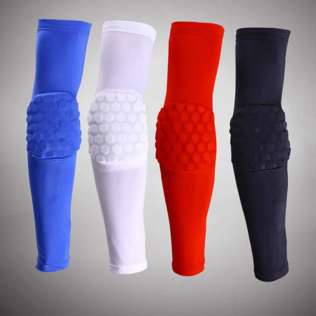 

Breathable Crashproof Honeycomb Elbow Pad Support Protector Guards Pads Basketball Elastic Sweat Arm Sleeve Warmers