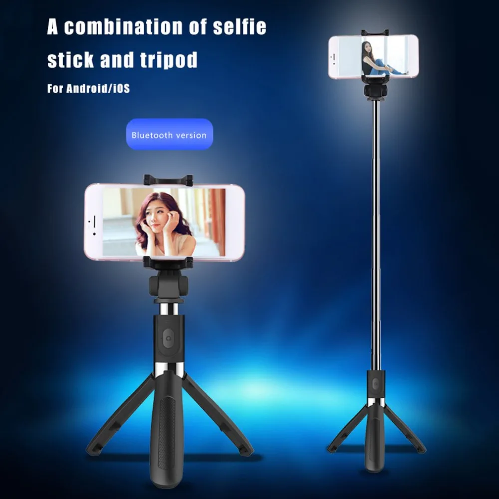 Беспроводной Bluetooth палка для селфи мини-штатив Выдвижная Selfie Stick с дистанционным селфи палка для Andriod iOS для iPhone 7 Xiaomi