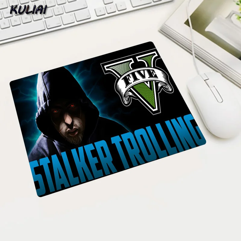 KULIAI DIY Rubber 22X18 25X20 29X25 CM Mouse Pad Office Family Pc Gaming Player Laptop Gamer for Stalker Gta 5 Cs Go Mause Mats