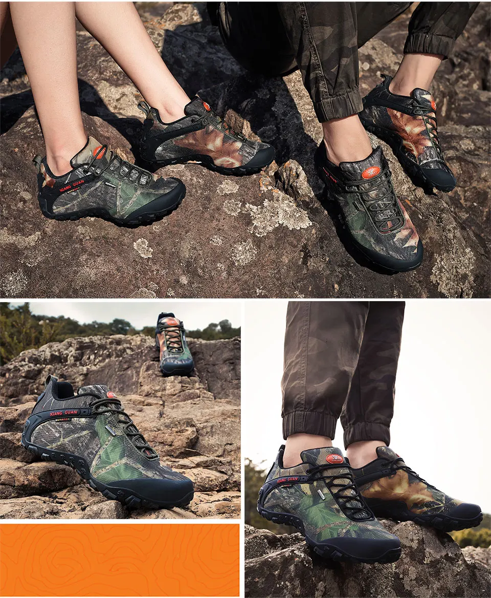 Мужские треккинговые ботинки для женщин водонепроницаемые треккинговые ботинки унисекс камуфляжные спортивные ботинки для альпинизма уличные Прогулочные кроссовки
