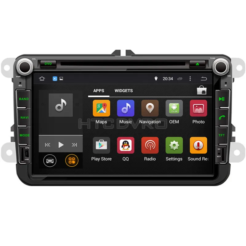 Clearance YMODVHT 4G Octa Core Android 9.0 7.1 Car DVD GPS for Skoda Octavia II III/Fabia/Superb 2005-2010 for VW Multzvan/Golf/Beetle 15