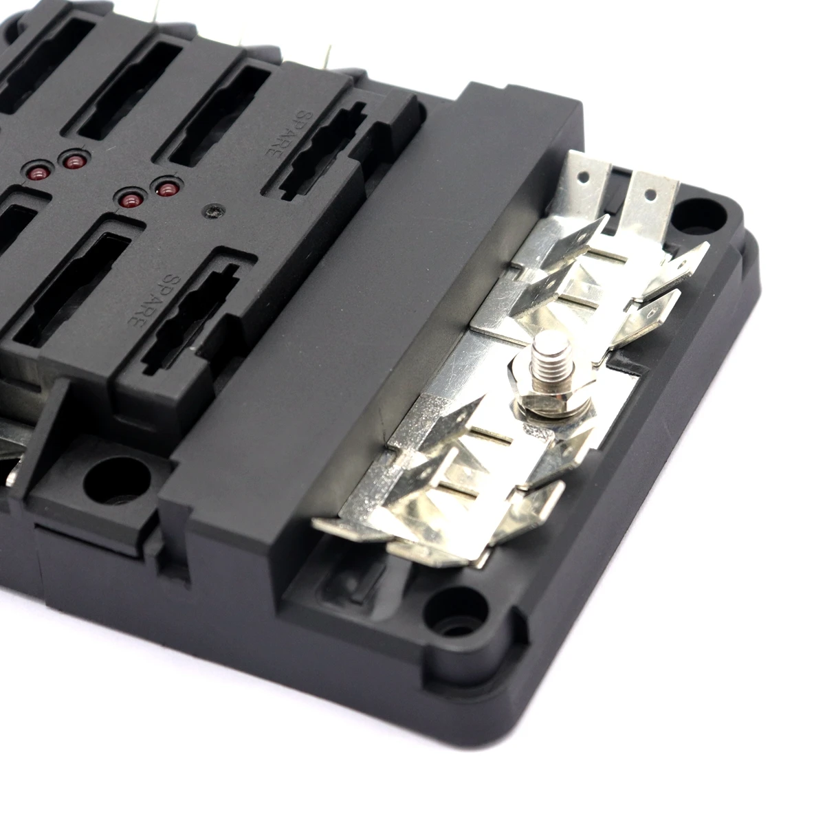 Blade Fuse Block 6 Circuits Ground Negative Cover Bus Bar Cover Boat Marine Car
