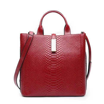 

WILIAMGANU Genuine Leather For Women Serpentine Bag Female Luxury Handbags Women Bags Designer Feminina Ladies Shoulder Bags