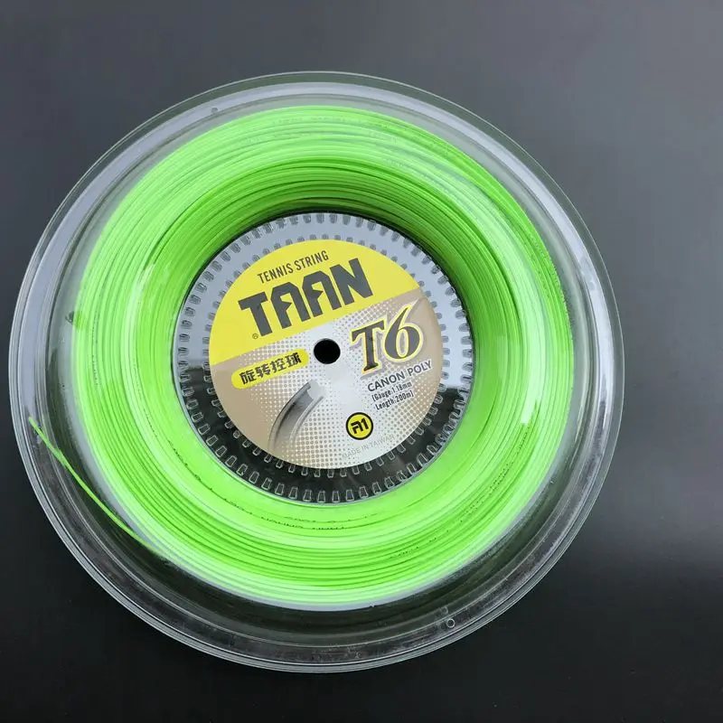 1 Reel TAAN T6 poly tennis string 1.18mm 200M tennis rackets string Control tennis strings