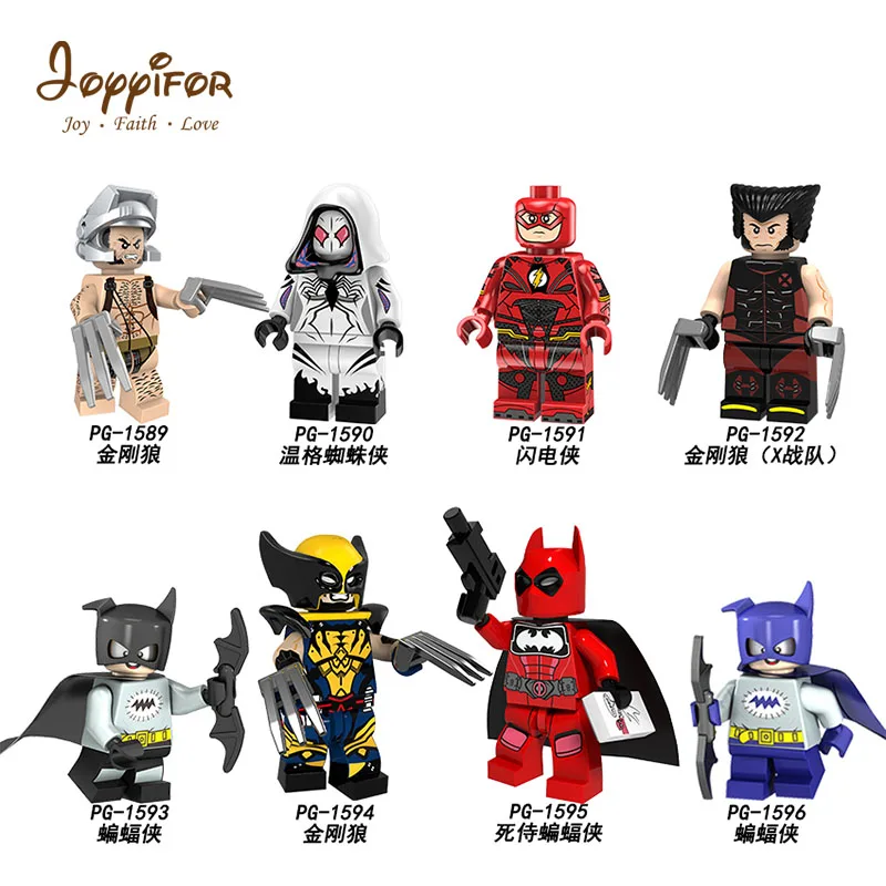 

Joyiifor Compatible LegoINGlys NinjagoINGly Building Blocks Ninja Toys DC MARVEL super cute HERO small batman Wolf spider man
