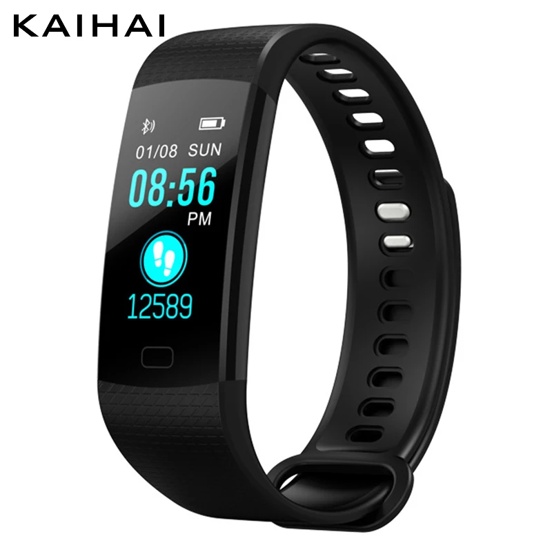 

Kaihai Sport Smart Band Watch Wristband Heart Rate monitor Activity Fitness tracker Electronics Bracelet VS for Xiaomi Miband 3
