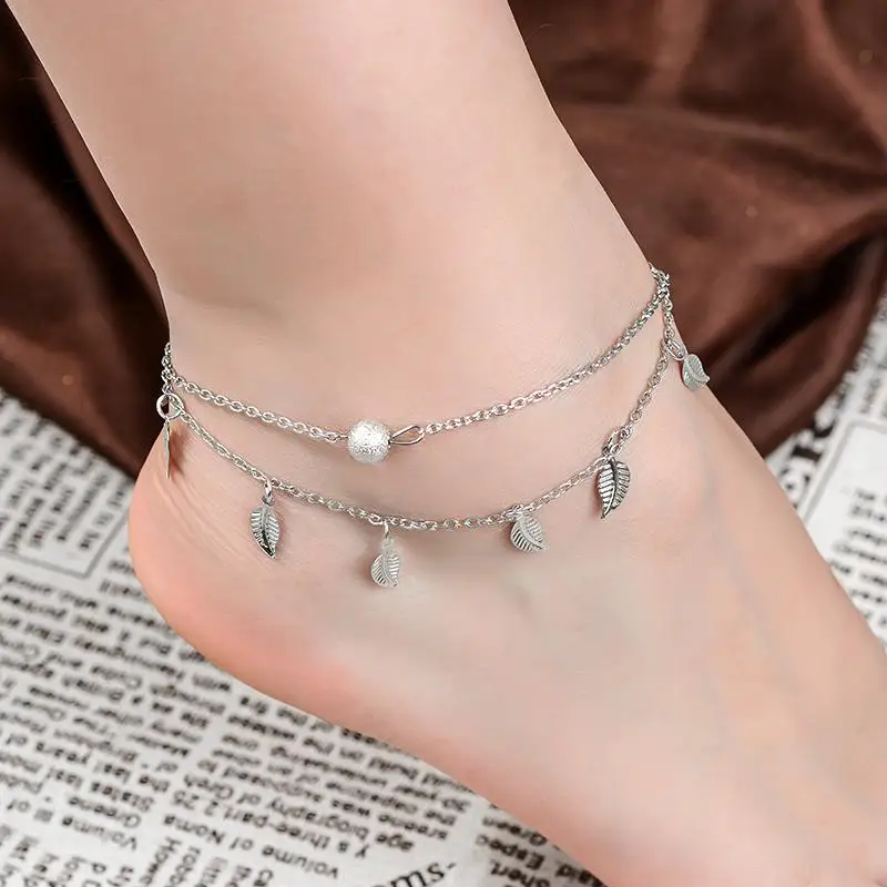 Женские браслеты на босую ногу в форме сердца, вязаные крючком сандалии, украшения для ног, новые браслеты на лодыжке, браслеты на лодыжке для женщин, цепочка в богемном стиле