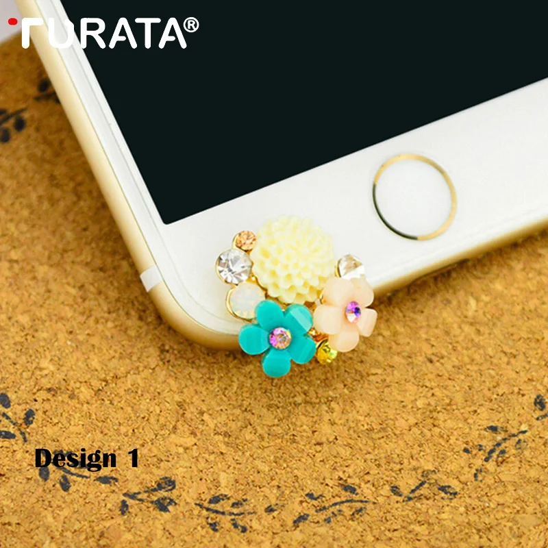

TURATA Colorful Flower Buds Universal Phone Dust Plug Earphone Jack Plug for 3.5mm Earphone Hole Plug For iPhone Samsung Xiaomi