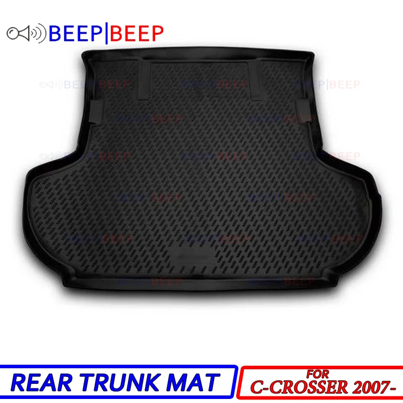 

For Citroen C-Crosser 2007- car trunk mat rear inner boot cargo tray floor carpet car styling interior decoration accessories