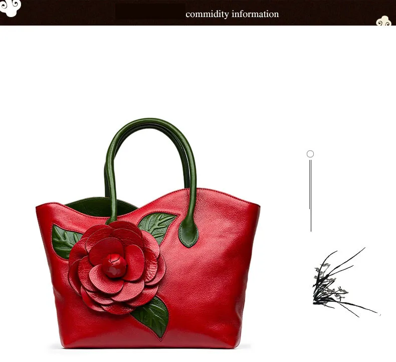 TOMUBIRD Улучшенная воловья кожа дизайнерский Вдохновленный дамы ручной работы объемный брелок в виде цветка ручной работы кожаная сумка сумки