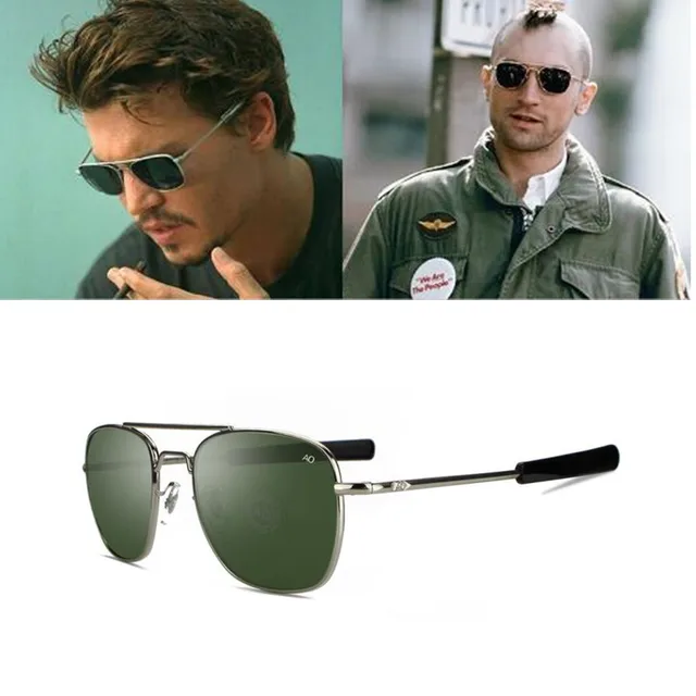 Pilot Sunglasses Fashion Men AO Sunglasses Aviation Zonnebril Mannen