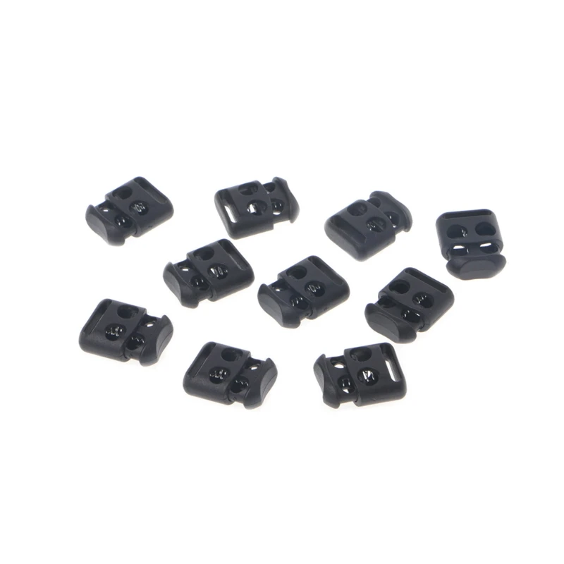 

10 Pcs/Lot Non-Slip Shoelace Buckle Clip Stopper Rope Clip Clamp Cord Cable Lock