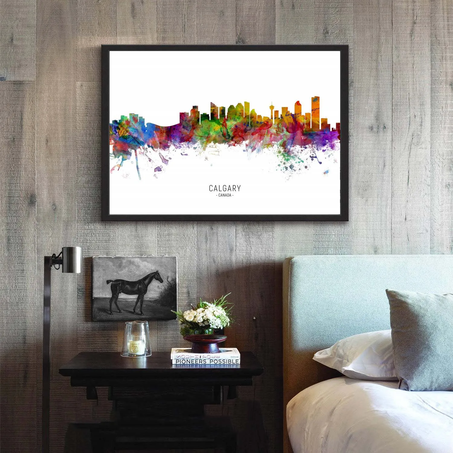 

Calgary Edmonton Montreal Ottawa Quebec Toronto Vancouver Victoria Winnipeg Canada Landscape Map Posters No Frame