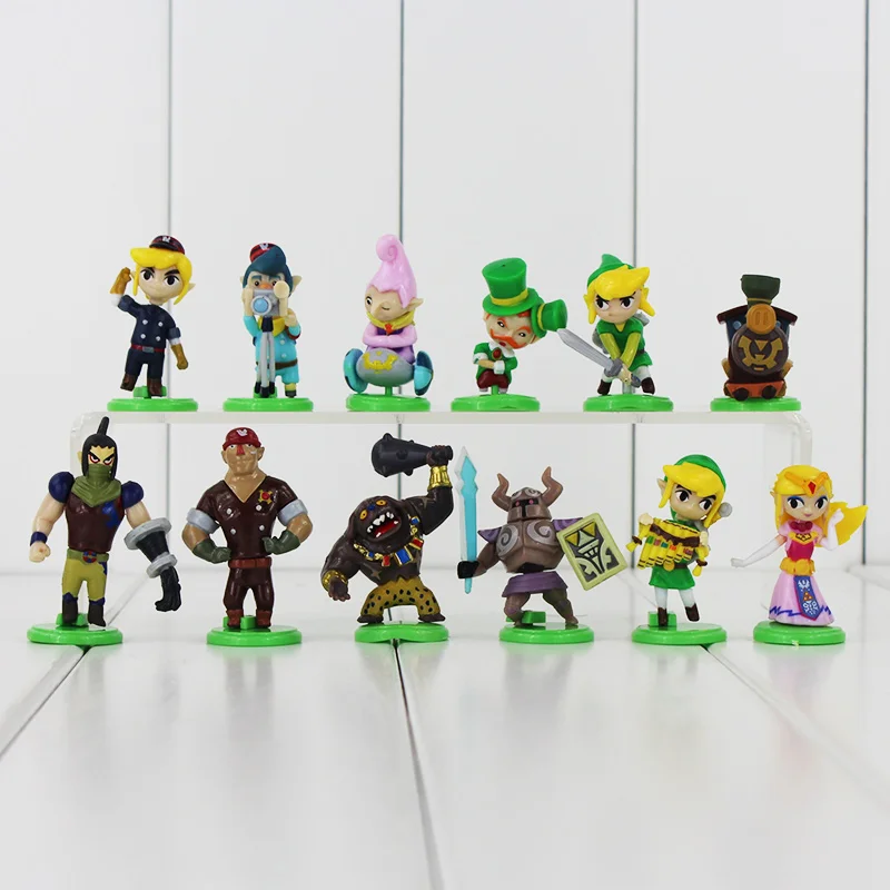 

4-6cm 12Pcs/Lot Gashapon PVC Action Figure Collection Model Toys Doll Great Gift for Kids