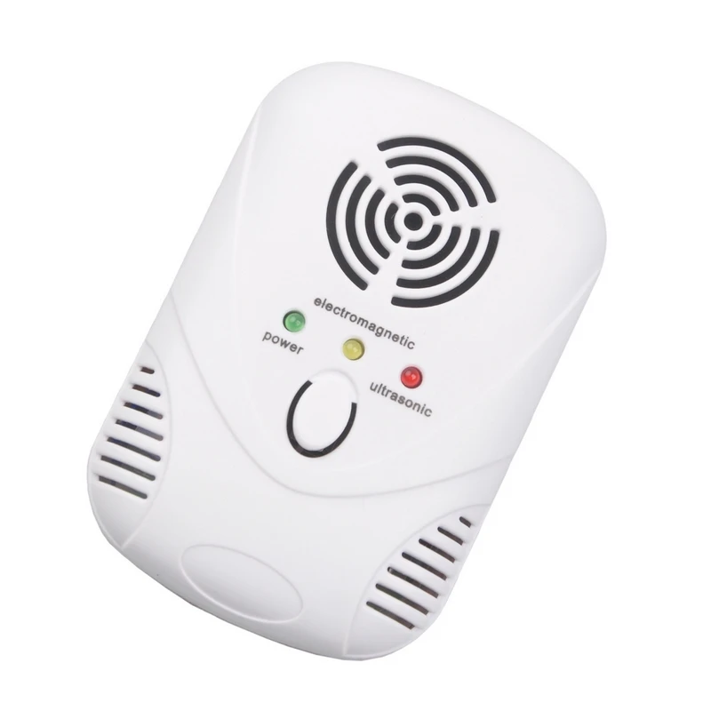 110-250V6W Electronic Mouse Killer Ultrasonic Mouse cockroach Killer Mosquito Repellent Rats Pest Control White US Plug (3)