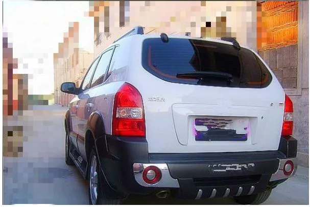 Высокое качество пластик ABS Хром Передний+ задний бампер Накладка подходит для 2006-2012 hyundai Tucson автомобильный Стайлинг