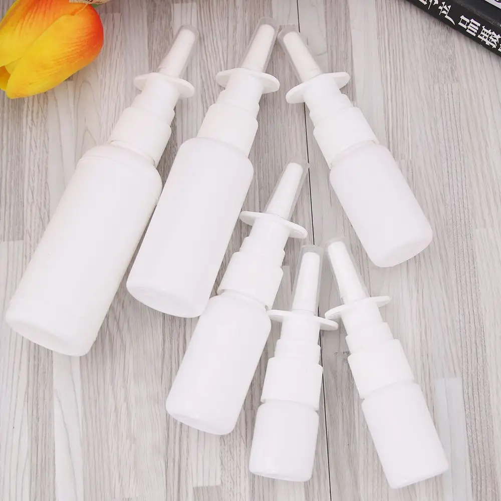 Белый пустой пластиковый нос спрей бутылка носовой насос многоразового использования спрей бутылки дизайн для медицинской упаковки Портативный бутылки