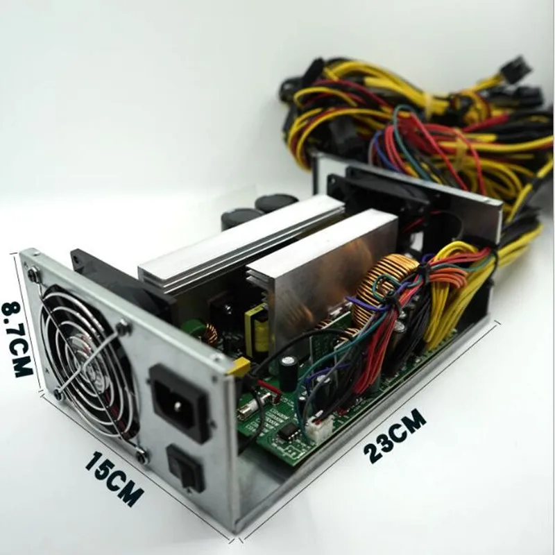 2800 واط pc امدادات الطاقة 2800 واط psu ethereum asic bitcoin مينر السلطة العرض الكمبيوتر atx التعدين pfc النشطة لعام 12 gpu 12 فولت atx بيكو